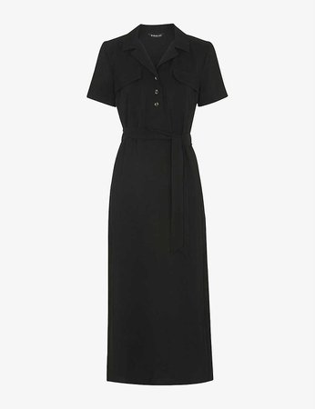WHISTLES - Easy belted linen midi dress | Selfridges.com