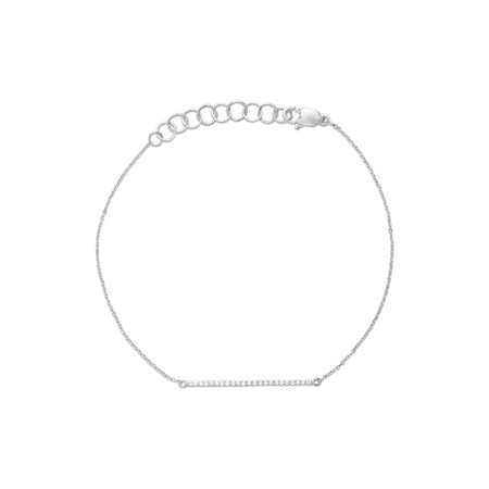 Tiny Pave Diamond Bar Bracelet