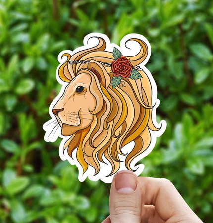 Celestial Leo sticker Leo zodiac sticker astrology sticker | Etsy