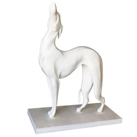 Art Deco Style Life Sized "Pat The Dog" Greyhound Figural Statue
