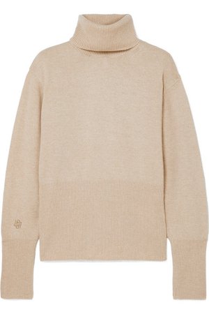 LOW CLASSIC | Embroidered knitted turtleneck sweater | NET-A-PORTER.COM