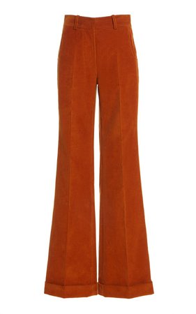 High-Rise Flared Corduroy Pants by Victoria Beckham | Moda Operandi
