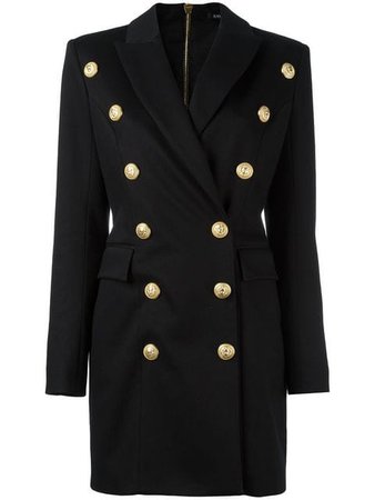 Balmain double breasted jacket dress $3,229 - Buy AW16 Online - Fast Global Delivery, Price