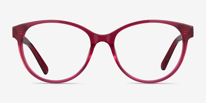 Laya - Cat Eye Red Frame Glasses | EyeBuyDirect