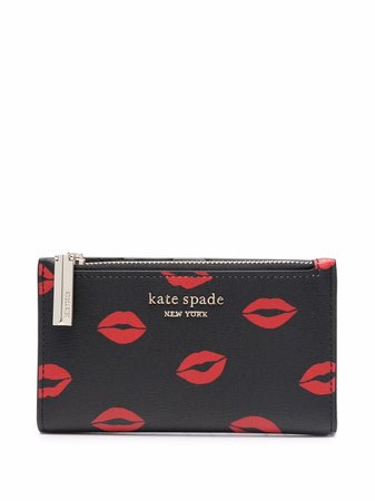 Kate Spade Kisses faux-leather Slim Bifold Wallet - Farfetch