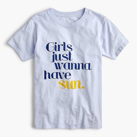 J.Crew: Girls just wanna have sun T-shirt white