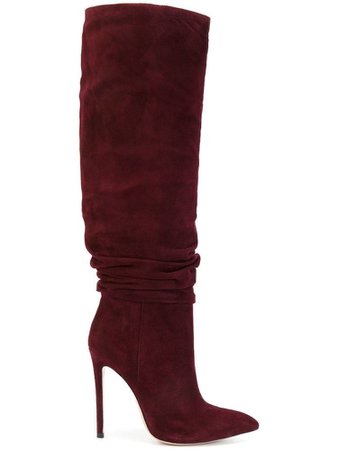burgundy boots shoes
