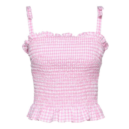 Pink gingham top  🎀･｡ﾟ