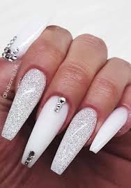 white nails boujee - Google Search