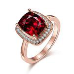 Ruby Emerald Cut Ring - 18K Rose Gold – Vintage Country Couture