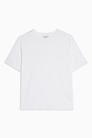 PETITE Love T-Shirt With Organic Cotton | Topshop white