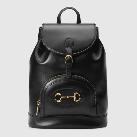 Black Gucci 1955 Horsebit backpack | GUCCI® NZ