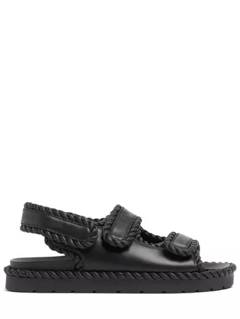 45mm jack leather flat sandals - Bottega Veneta - Women | Luisaviaroma