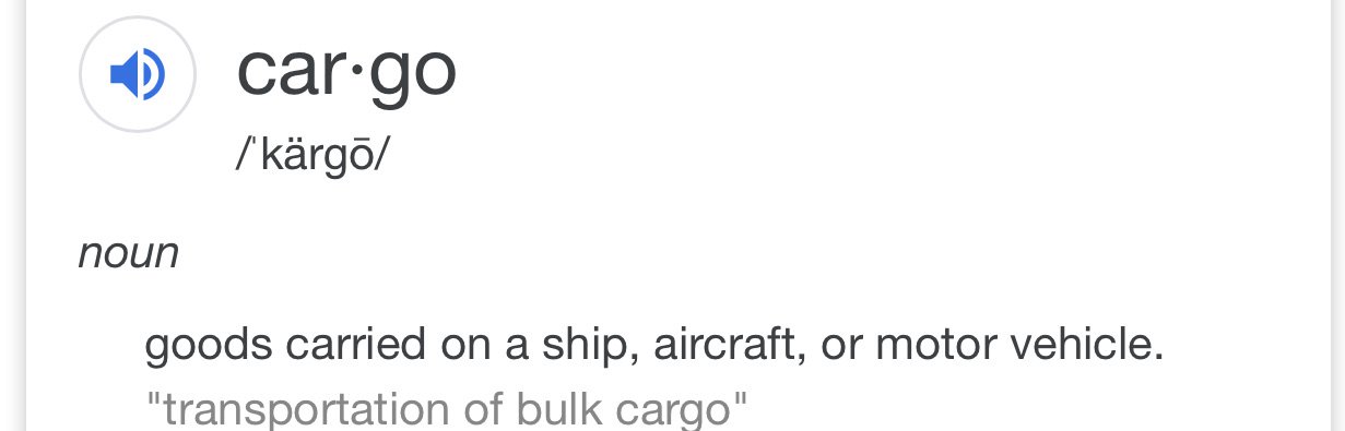 Cargo Definition