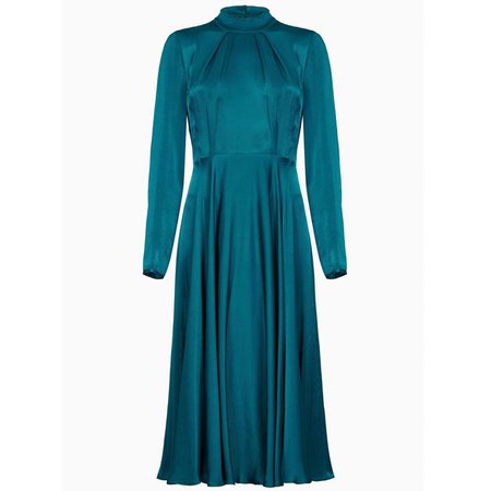 Ghost Natalie Dress in Peacock (£185)