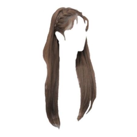 long straight brown hair braid hairstyle