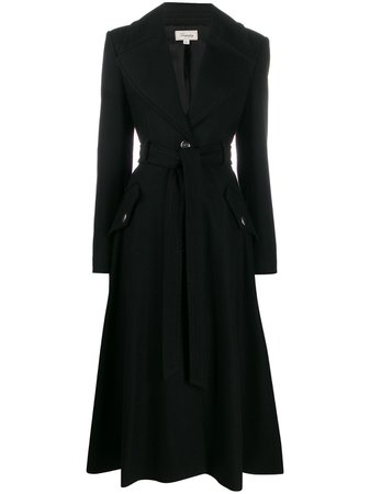 Temperley London Fit And Flare Coat 20SJEA53388 Black | Farfetch