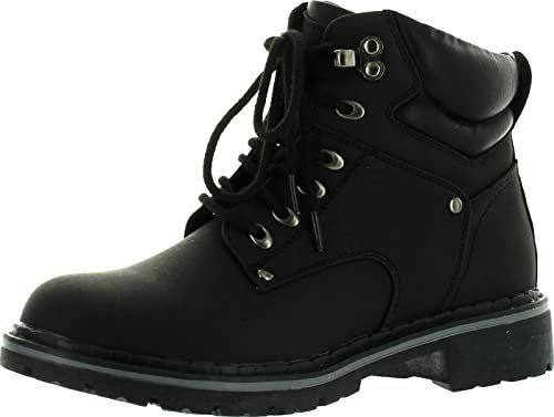 Amazon.com | Forever Women's Ankle High Combat Hiking Boots | Ankle & Bootie
