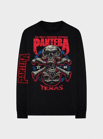 Pantera Skull Texas Long-Sleeve T-Shirt