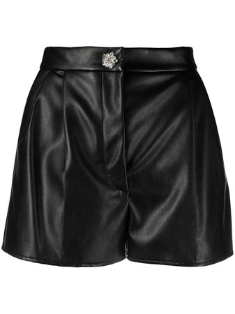 Giuseppe Di Morabito faux-leather high-waisted Shorts - Farfetch