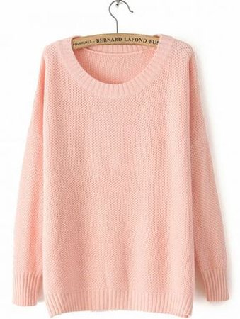 PASTEL PINK SWEATER WITH WHITE COLLAR on The Hunt