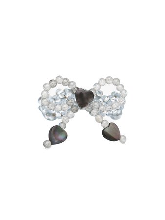 [SWINGSET] Seasonless Bow Beads Ring (Black) – SellerWork