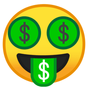 What does 🤑 - Money Mouth Face Emoji mean?