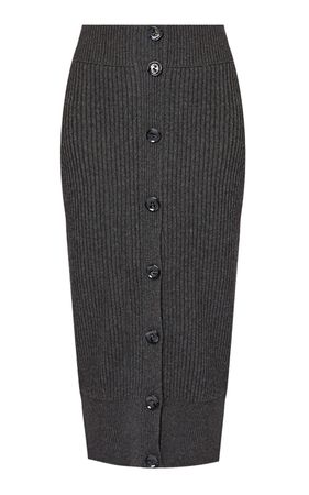 Button-Front Wool-Cashmere Midi Skirt By Erdem | Moda Operandi