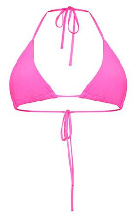 Pink Mix & Match Triangle Bikini Top | PrettyLittleThing USA