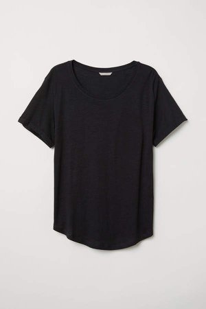 H&M+ Modal-blend T-shirt - Black