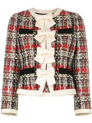 Gucci bow-embellished Tweed Jacket
