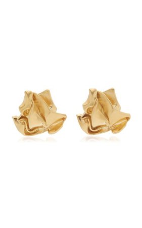 Crunched 14k Gold Vermeil Earrings By Completedworks | Moda Operandi