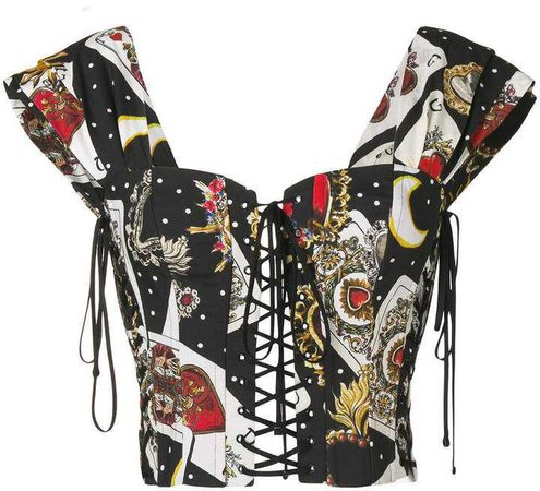 Dolce & Gabbana lace-up sleeveless bodice