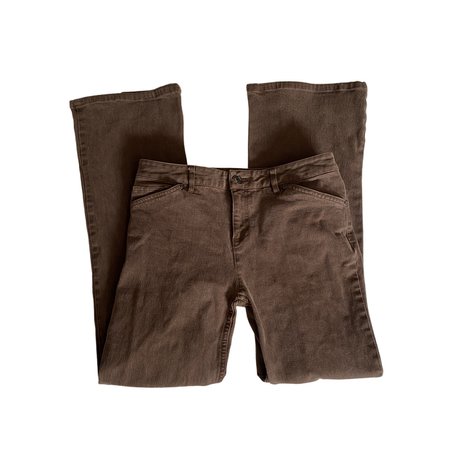 brown bootcut pants