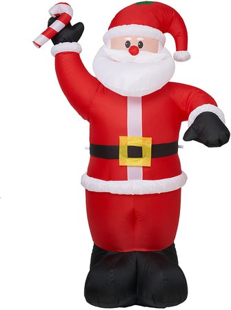 Amazon.com: ACH Inflatable Christmas Decorations 8ft Santa Claus for Holiday Outdoor and Indoor Yard-Led Light Giant and Tall Blow up Santa Clause for Party Outhouse Garden Lawn Winter Xmas Decor-Quick Air Blown : Patio, Lawn & Garden