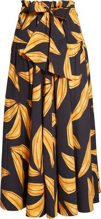 Ripe Bananas Paperbag Waist Midi Skirt | Nordstrom