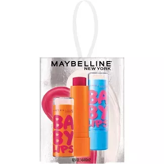 Maybelline Babylips Moisturizing Lip Balm Gift Set With SPF 20 - 05 Quenched + 15 Cherry Me - 2pk/0.15oz : Target