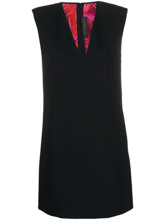 Versace Structured Shoulders Mini Dress - Farfetch