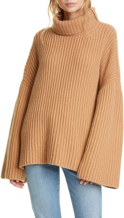 Turtleneck Wool Blend Sweater