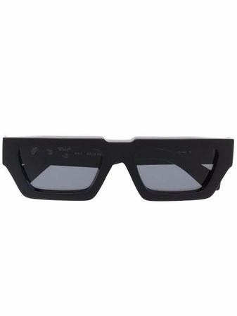 Shop Off-White Manchester rectangular-frame sunglasses with Express Delivery - FARFETCH
