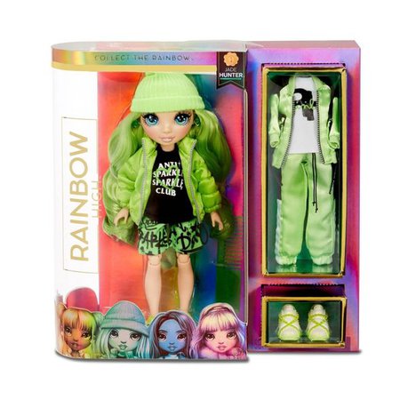Rainbow High Jade Hunter – Green Fashion Doll With 2 Outfits : Target