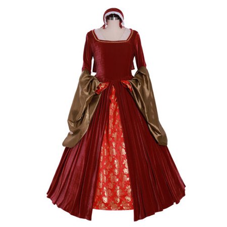 Elizabeth tudor Anne Boleyn red dress costume other Boleyn girls dress costume | eBay