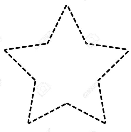 star dotted outline