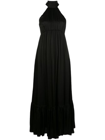 Shop black Zimmermann halter neck gown with Express Delivery - Farfetch