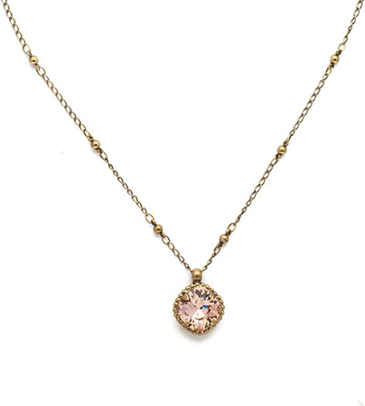 vintage pink necklace