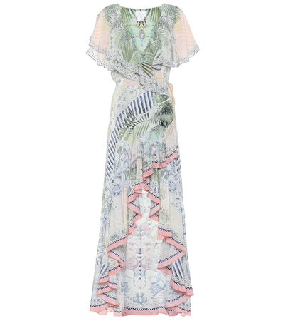 Embellished Floral Silk Maxi Dress - Camilla | Mytheresa