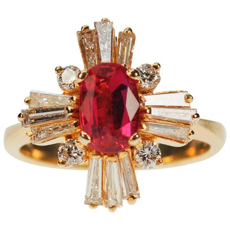 Ruby Gold Ring For Sale at 1stDibs