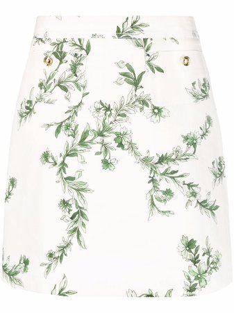 Giambattista Valli floral-print high-waisted skirt - FARFETCH
