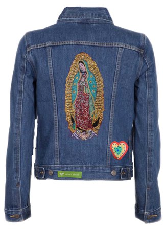 Jeans Jackets Virgen de Guadalupe diseño exclusivo de Grisu’s Closet