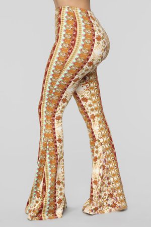 Sweet Surprise Printed Flare Pant - MultiColor